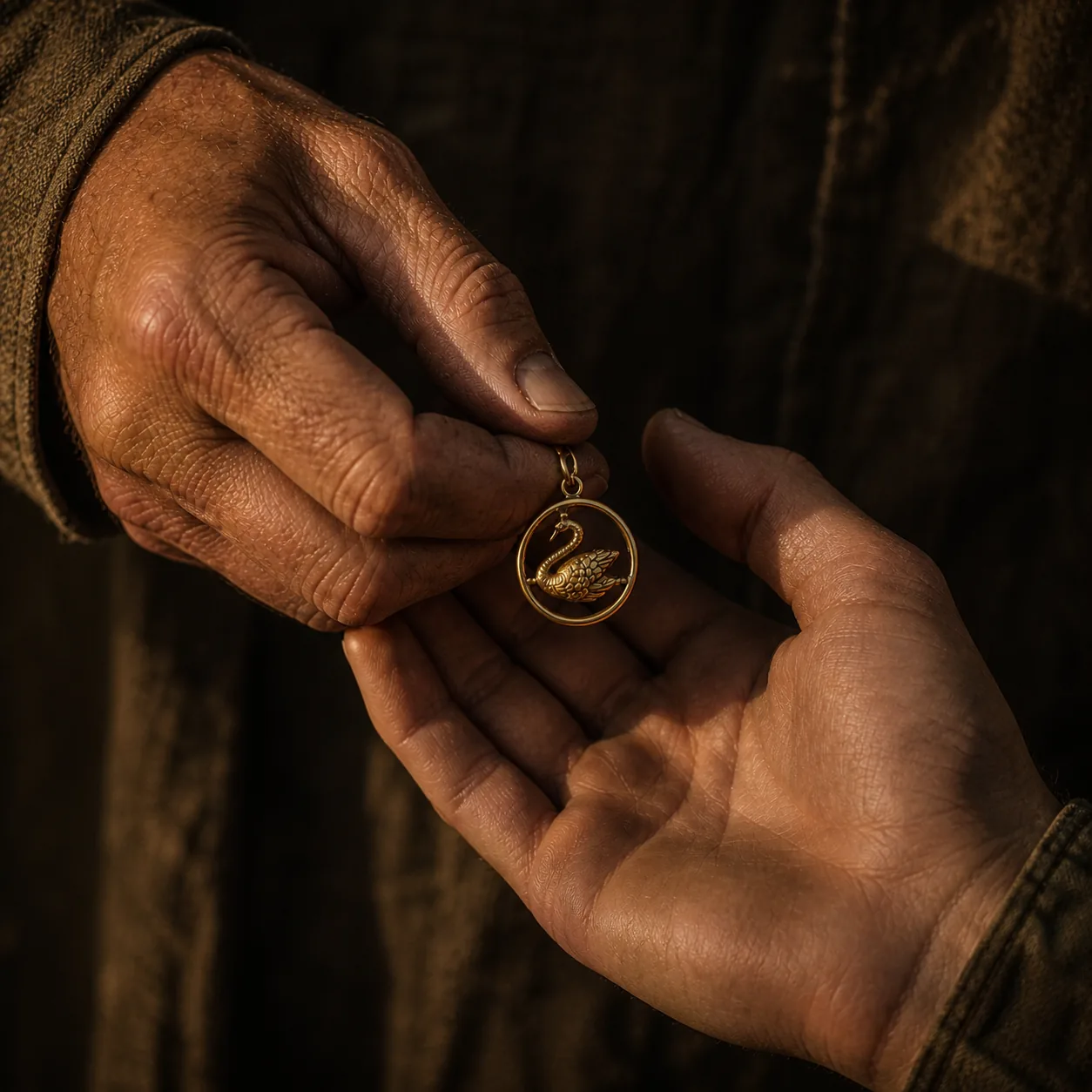 The Swan in the Circle pendant passing between generations of the McCrae family